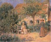 Pierre-Auguste Renoir Garden scene in Brittany Sweden oil painting artist